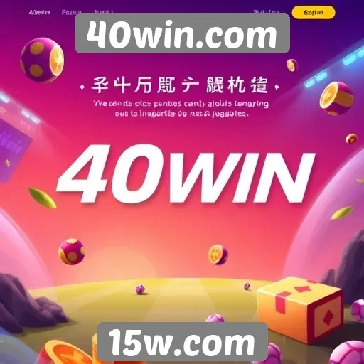 Tendências de design no site 40win.com