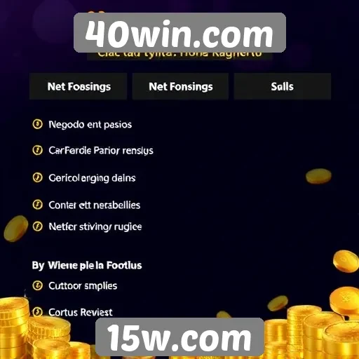 Métodos de pagamento oferecidos no 40win.com