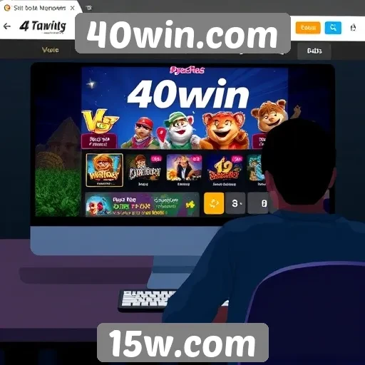 Análise da interface do usuário no 40win.com